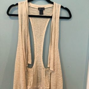 Soft tank cardigan